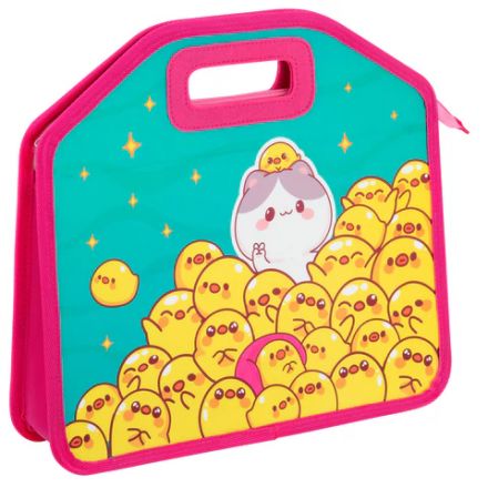 Папка-сумка ЮНЛАНДИЯ, 1 отделение, фетровые ручки, 34х30х11 см, "Duck tales", 273380 Папка-сумка ЮНЛАНДИЯ, 1 отделение, фетровые ручки, 34х30х11 см, "Duck tales", 273380