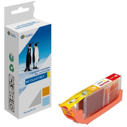 Картридж струйный G&G CLI-471XLY жел. для Canon MG5740/MG6840/MG7740 Картридж струйный G&G CLI-471XLY жел. для Canon MG5740/MG6840/MG7740