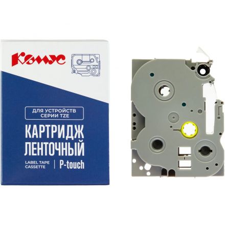 Картридж Комус TZE-364(Brother TZE-364 золотой на черном ,36мм/8м)