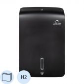 Диспенсер для полотенец лист Luscan Prof Etalon Z-слож maxi черный 151061 Диспенсер для полотенец лист Luscan Prof Etalon Z-слож maxi черный 151061