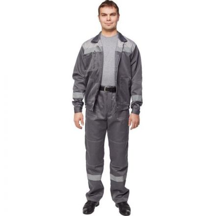 Костюм рабочий летний муж. л22-КБР т.сер./св.сер (р.40-42) 158-164