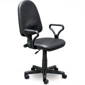 Кресло офисное Prestige GTP RU черное (искусственная кожа/пластик)