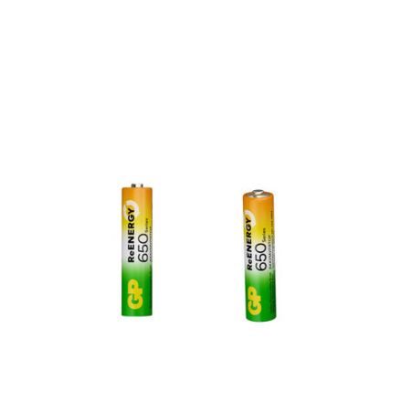 Батарейки аккумуляторные GP ReEnergy Ni-Mh мизинчиковые КОМПЛЕКТ 2 шт., ААА (HR03), 650 mAh, 65AAAHCRGY, 65AAAHCRGY-2CRC Батарейки аккумуляторные GP ReEnergy Ni-Mh мизинчиковые КОМПЛЕКТ 2 шт., ААА (HR03), 650 mAh, 65AAAHCRGY, 65AAAHCRGY-2CRC