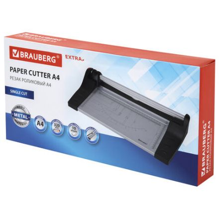 Резак роликовый BRAUBERG EXTRA A4, до 10 л., длина реза 320 мм, металлическое основание, 532325 Резак роликовый BRAUBERG EXTRA A4, до 10 л., длина реза 320 мм, металлическое основание, 532325