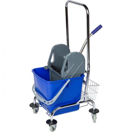 Тележка для мытья полов с отжимным прессом Luscan Prof, 26л, 56x40x94см Тележка для мытья полов с отжимным прессом Luscan Prof, 26л, 56x40x94см