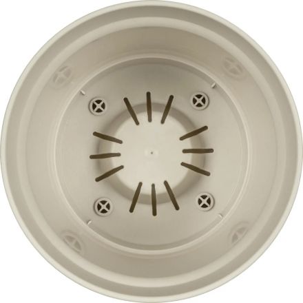 Горшок д/цветов Минт D120мм, 0,7л с поддоном (светло-беж.), 221611825/01
