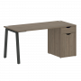 Home Office Стол письменный VR.SP-3-158.1.A Вяз/Антрацит металл 1580*720*750