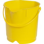 Ведро FBK 9л желтое, армир. пластик противоударный, круглое, 80102-4