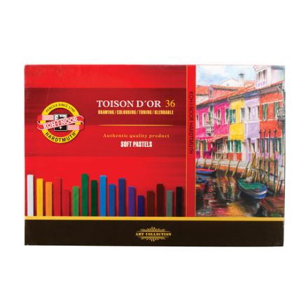 Пастель мягкая художественная KOH-I-NOOR "Toison D'or", 36 цвета, квадратное сечение, 8585036001KS Пастель мягкая художественная KOH-I-NOOR "Toison D'or", 36 цвета, квадратное сечение, 8585036001KS