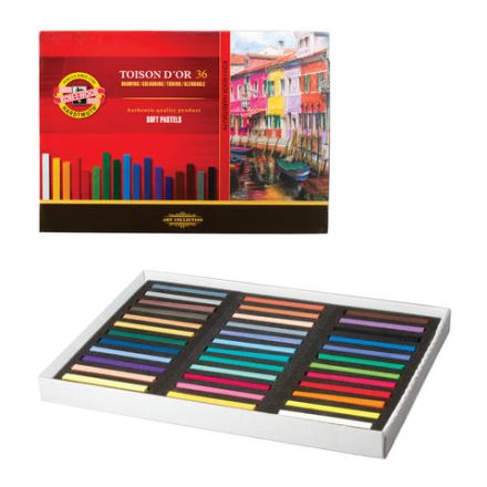 Пастель мягкая художественная KOH-I-NOOR "Toison D'or", 36 цвета, квадратное сечение, 8585036001KS Пастель мягкая художественная KOH-I-NOOR "Toison D'or", 36 цвета, квадратное сечение, 8585036001KS
