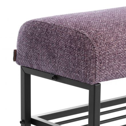 Банкетка-обувница Charli Lux/Чарли Люкс велюр/букле, VT shape wood rose Банкетка-обувница Charli Lux/Чарли Люкс велюр/букле, VT shape wood rose