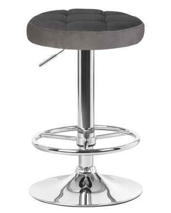 Набор 2 шт Табурет барный DOBRIN BRUNO, серый велюр (MJ9-75)