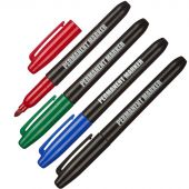 Набор маркеров перманентных (толщина линии 3-5 мм, 4 штуки в упаковке) Набор маркеров перманентных (толщина линии 3-5 мм, 4 штуки в упаковке)