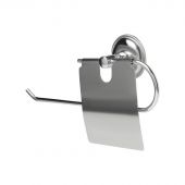 Держатель для полотенец бытовых металл хромированный  c крышкой