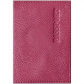 Обложка для паспорта OfficeSpace "Промо", кожа, фуксия
