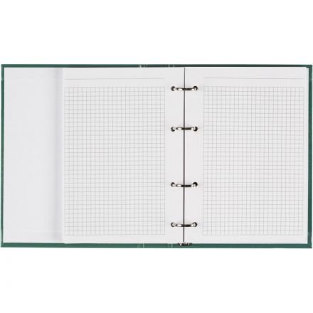 Бизнес-тетрадь А5 120л Attache,на кольцах,тв.обл,мат.лам,клет,Optima бирюза