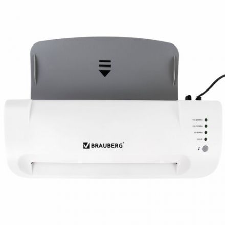 Ламинатор BRAUBERG SILVER MAX A4, толщина пленки 60-200 мкм, скорость 32 см/мин., 532624