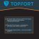 Перчатки защитные TOPFORT Ant Контакт антистат.нейлон/карбон.нить р.11