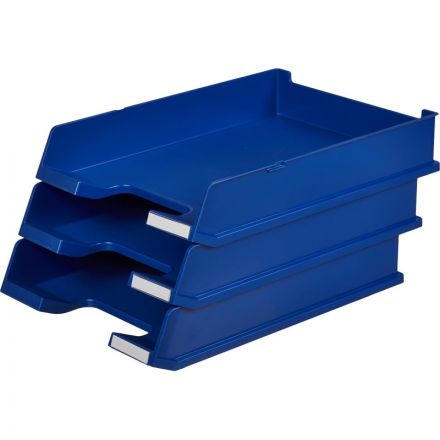 Лоток для бумаг HAN с инд.окном синий 1020/14