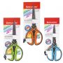 Ножницы BRAUBERG "ULTRA COLOR", 190 мм, ассорти, резиновые ребристые вставки, 237456
