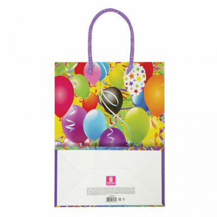 Пакет подарочный (1 штука) 18x10x23 см, ЗОЛОТАЯ СКАЗКА "Воздушные шары", ламинированный, 606590 Пакет подарочный (1 штука) 18x10x23 см, ЗОЛОТАЯ СКАЗКА "Воздушные шары", ламинированный, 606590
