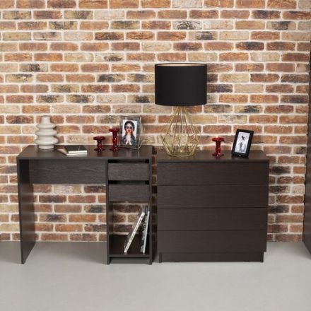 Стол письменный/компьютерный BRABIX "Scandi CD-017", 900х450х750 мм, 2 ящика, венге, 641896, ЦБ013706-3 Стол письменный/компьютерный BRABIX "Scandi CD-017", 900х450х750 мм, 2 ящика, венге, 641896, ЦБ013706-3