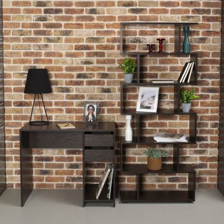 Стол письменный/компьютерный BRABIX "Scandi CD-017", 900х450х750 мм, 2 ящика, венге, 641896, ЦБ013706-3 Стол письменный/компьютерный BRABIX "Scandi CD-017", 900х450х750 мм, 2 ящика, венге, 641896, ЦБ013706-3