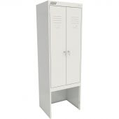 Шкаф для одежды металлический MZ_ШРК 22-600 ВСК с нишей под скамью