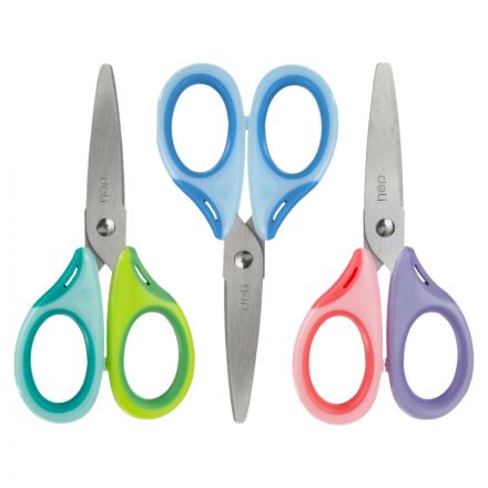 Ножницы детские Deli E6068 Neon 135мм сталь ассорти