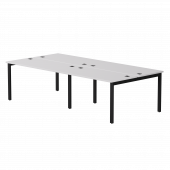 Бенч-система на 4 места Everprof EVO на металлокаркасе 3160х670(1370)x755 Белый/Черный