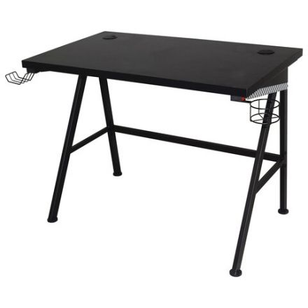 Стол компьютерный на металлокаркасе BRABIX "TECH GT-001", 1000х600х765 мм, черный, 641857 Стол компьютерный на металлокаркасе BRABIX "TECH GT-001", 1000х600х765 мм, черный, 641857