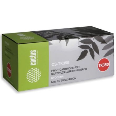 Тонер-картридж CACTUS (CS-TK350) для KYOCERA FS-3920DN, ресурс 15000 стр. Тонер-картридж CACTUS (CS-TK350) для KYOCERA FS-3920DN, ресурс 15000 стр.