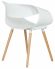 Стул обеденный DOBRIN ALIEN, ножки светлый бук, цвет белый (W-02) Стул обеденный DOBRIN ALIEN, ножки светлый бук, цвет белый (W-02)
