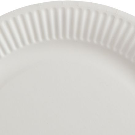 Тарелка одноразовая бум. 18см круглая, белая, 190 г/м2, 50шт/уп Тарелка одноразовая бум. 18см круглая, белая, 190 г/м2, 50шт/уп