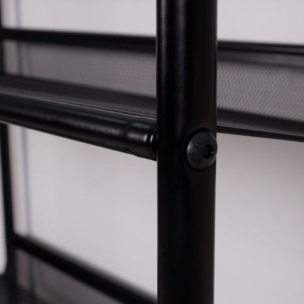 Полка для обуви "Женева-23", 645х270х600 мм, 3 полки, металл, чёрная, ПДО Ж23 Ч Полка для обуви "Женева-23", 645х270х600 мм, 3 полки, металл, чёрная, ПДО Ж23 Ч