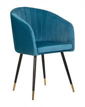 Стул обеденный DOBRIN MARY, морская волна велюр (1922-7) Стул обеденный DOBRIN MARY, морская волна велюр (1922-7)