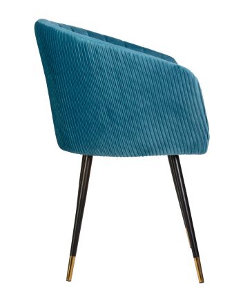Стул обеденный DOBRIN MARY, морская волна велюр (1922-7) Стул обеденный DOBRIN MARY, морская волна велюр (1922-7)