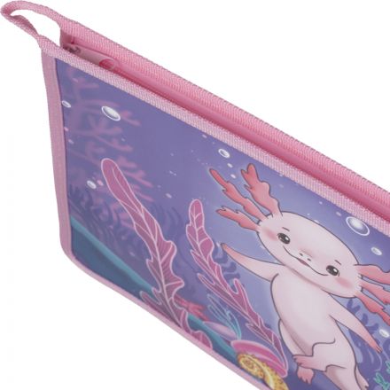 Папка для тетрадей Комус Класс Аксолотль, А4,молн.,пласт Папка для тетрадей Комус Класс Аксолотль, А4,молн.,пласт