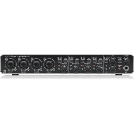 Аудиоинтерфейс Behringer UMC404HD, внешний, MIDI, USB 2.0, 4 вх/4 вых Аудиоинтерфейс Behringer UMC404HD, внешний, MIDI, USB 2.0, 4 вх/4 вых