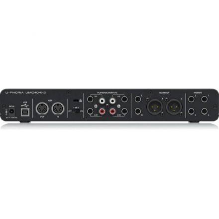 Аудиоинтерфейс Behringer UMC404HD, внешний, MIDI, USB 2.0, 4 вх/4 вых Аудиоинтерфейс Behringer UMC404HD, внешний, MIDI, USB 2.0, 4 вх/4 вых
