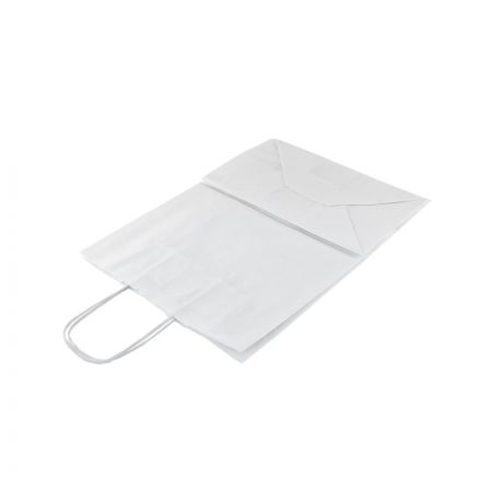 Пакет бумажный 260х150х350 мм, 80 гр/м2,с круч. ручками, белый, 200 шт/уп Пакет бумажный 260х150х350 мм, 80 гр/м2,с круч. ручками, белый, 200 шт/уп