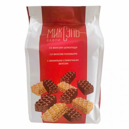 Вафли CONFASHION "Миксэль" ассорти, 250 г, УТ-00031160 Вафли CONFASHION "Миксэль" ассорти, 250 г, УТ-00031160