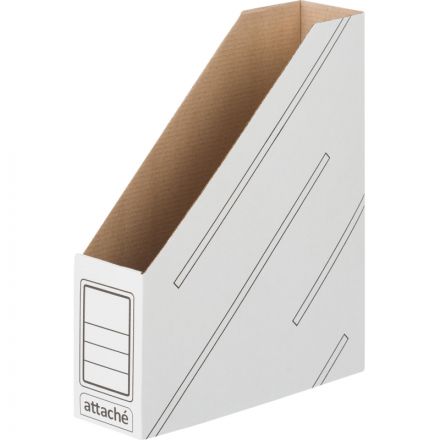Вертикальный накопитель Attache картонный белый ширина 75 мм (2 штуки в упаковке)