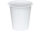 Контейнер п/п 0,175л. круглый, под запайку, с белой крышкой цв. белый