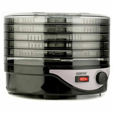 Сушилка для овощей CENTEK CT-1658, объём 4 л, 270 Вт, 5 поддонов, механическое управление, черная Сушилка для овощей CENTEK CT-1658, объём 4 л, 270 Вт, 5 поддонов, механическое управление, черная