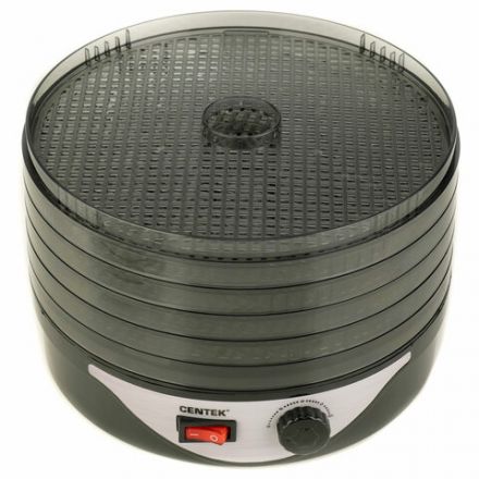 Сушилка для овощей CENTEK CT-1658, объём 4 л, 270 Вт, 5 поддонов, механическое управление, черная Сушилка для овощей CENTEK CT-1658, объём 4 л, 270 Вт, 5 поддонов, механическое управление, черная