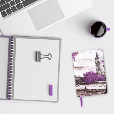 Ежедневник недатированный B6 (127х186 мм), BRAUBERG VISTA, под кожу, гибкий, 136 л., "London", 112105 Ежедневник недатированный B6 (127х186 мм), BRAUBERG VISTA, под кожу, гибкий, 136 л., "London", 112105