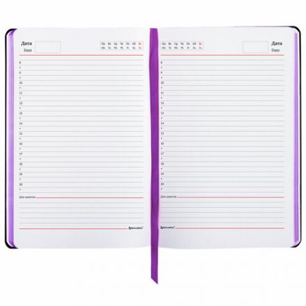 Ежедневник недатированный B6 (127х186 мм), BRAUBERG VISTA, под кожу, гибкий, 136 л., "London", 112105 Ежедневник недатированный B6 (127х186 мм), BRAUBERG VISTA, под кожу, гибкий, 136 л., "London", 112105