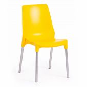 Стул Tetchair GENIUS (mod 75), металл/пластик, 46x56x84cм, желтый/ножки хром Стул Tetchair GENIUS (mod 75), металл/пластик, 46x56x84cм, желтый/ножки хром