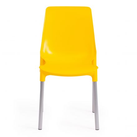 Стул Tetchair GENIUS (mod 75), металл/пластик, 46x56x84cм, желтый/ножки хром Стул Tetchair GENIUS (mod 75), металл/пластик, 46x56x84cм, желтый/ножки хром